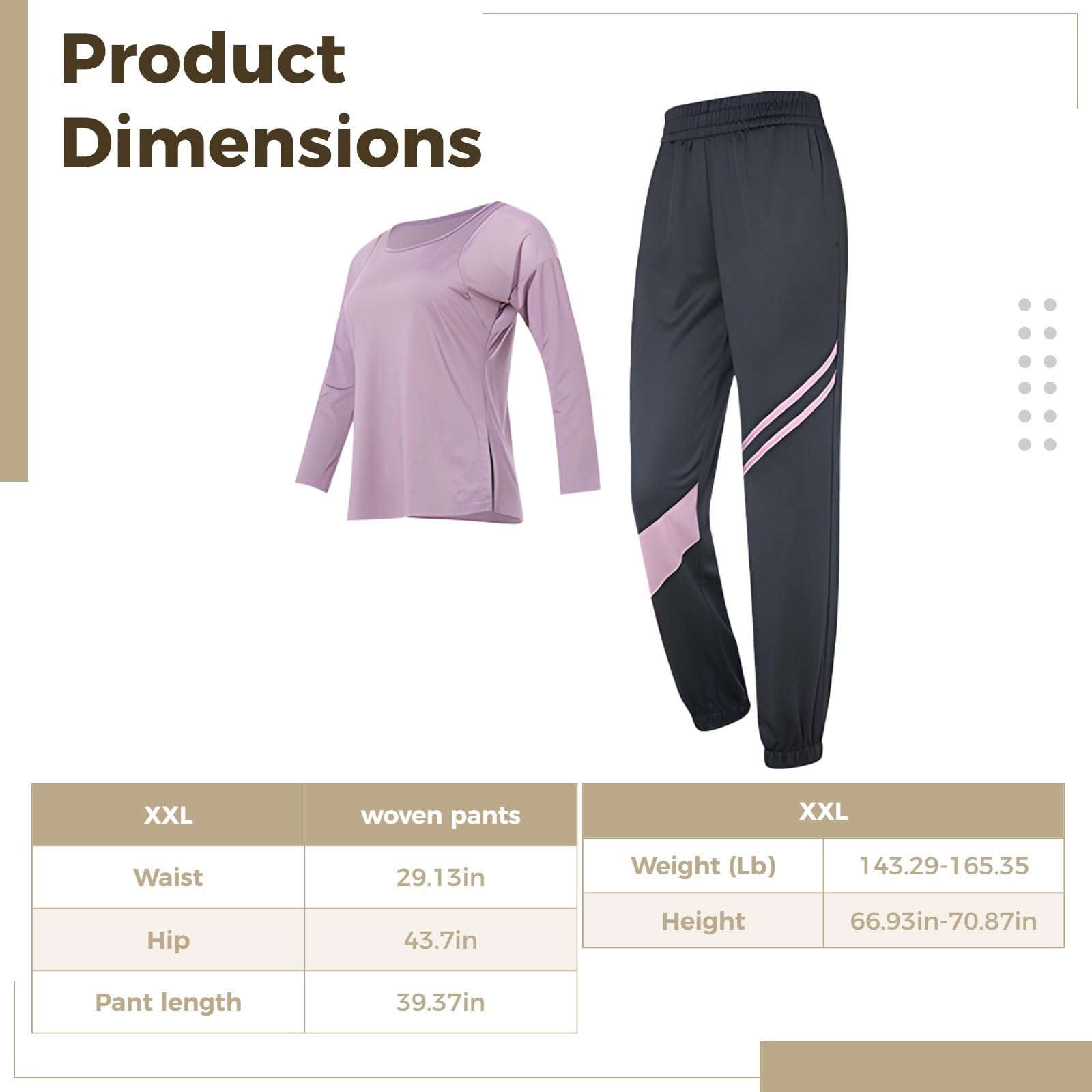 Ensemble de pilates noirs pour femme, ensemble deux pièces respirant XXL avec bloc de couleur et design taille haute, Multiples, taille unique
