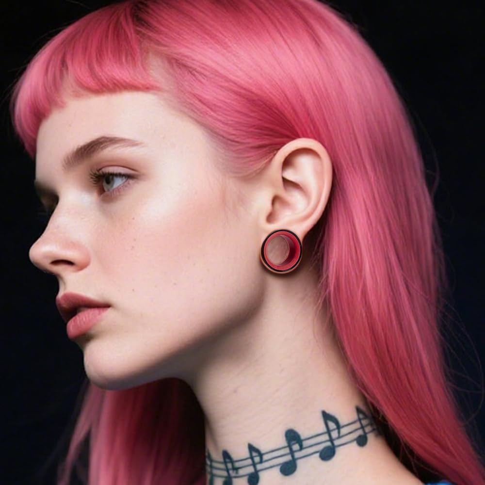 Vankula Głowa węża hipoalergiczna stal nierdzewna 0g 2g zatyczki do uszu tunele piercing ekspander nosze moda biżuteria do ciała