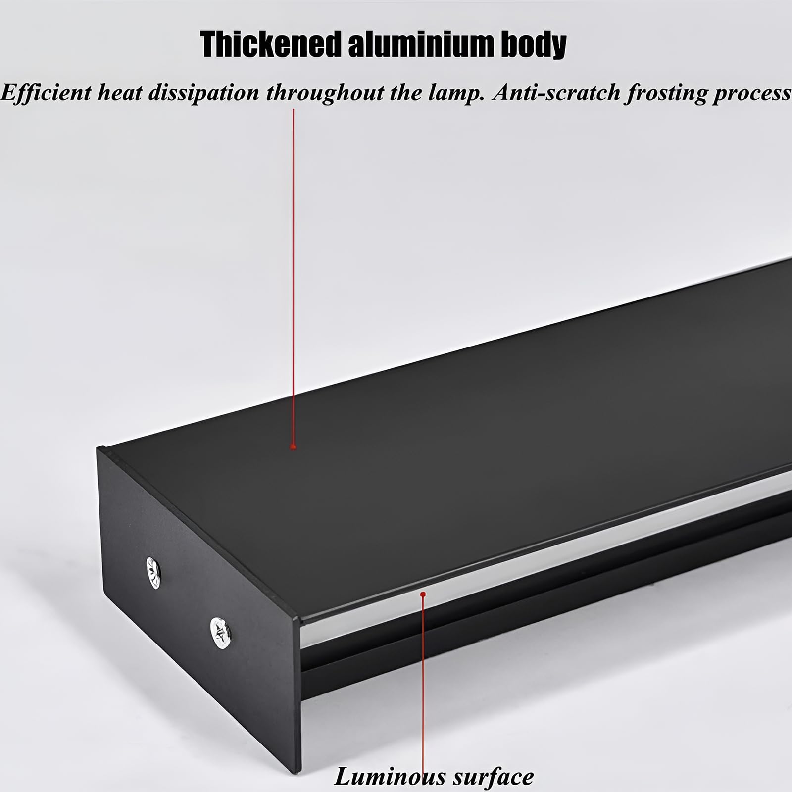 Adjuble 1,5 m montowane na ścianie balustrady IR z czujnikiem światła - 3 kolory do użytku wewnątrz i na zewnątrz, idealne na ganek i oświetlenie wejściowe