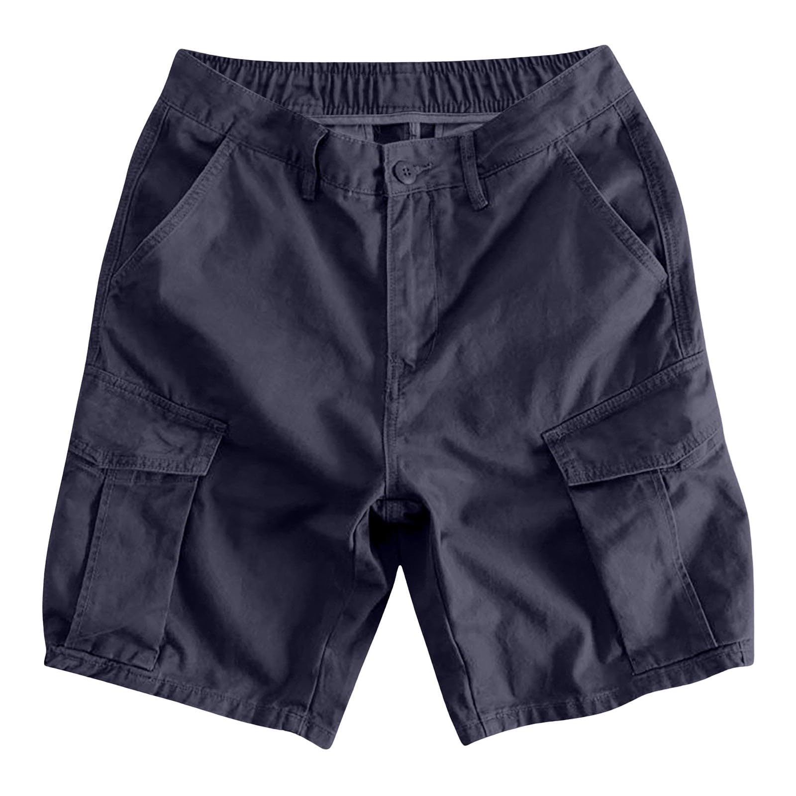Kurze Hosen Herren Cargo Shorts Sommer Kurz Cargohose Arbeitshose Männer Stretch Basketball Jogging Bermuda Shorts mit Multiple Taschen Zipper Buttons Herrenhosen Sportshorts