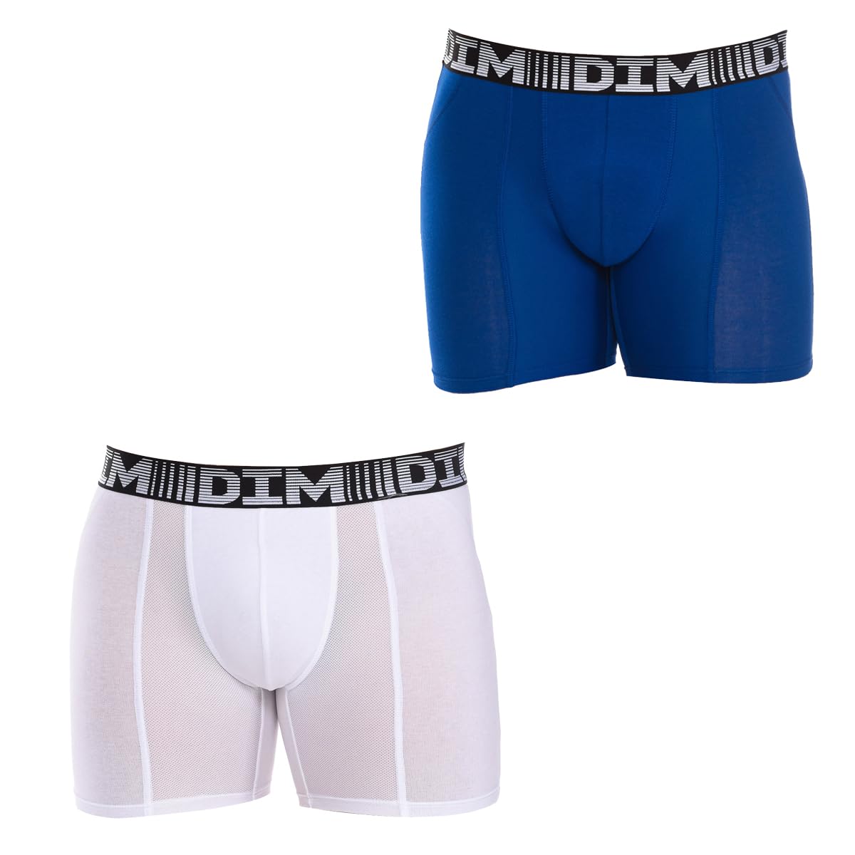 Dim Pack Of 2 3D Flex Air Long Hipsters Men's Blue/White Medium