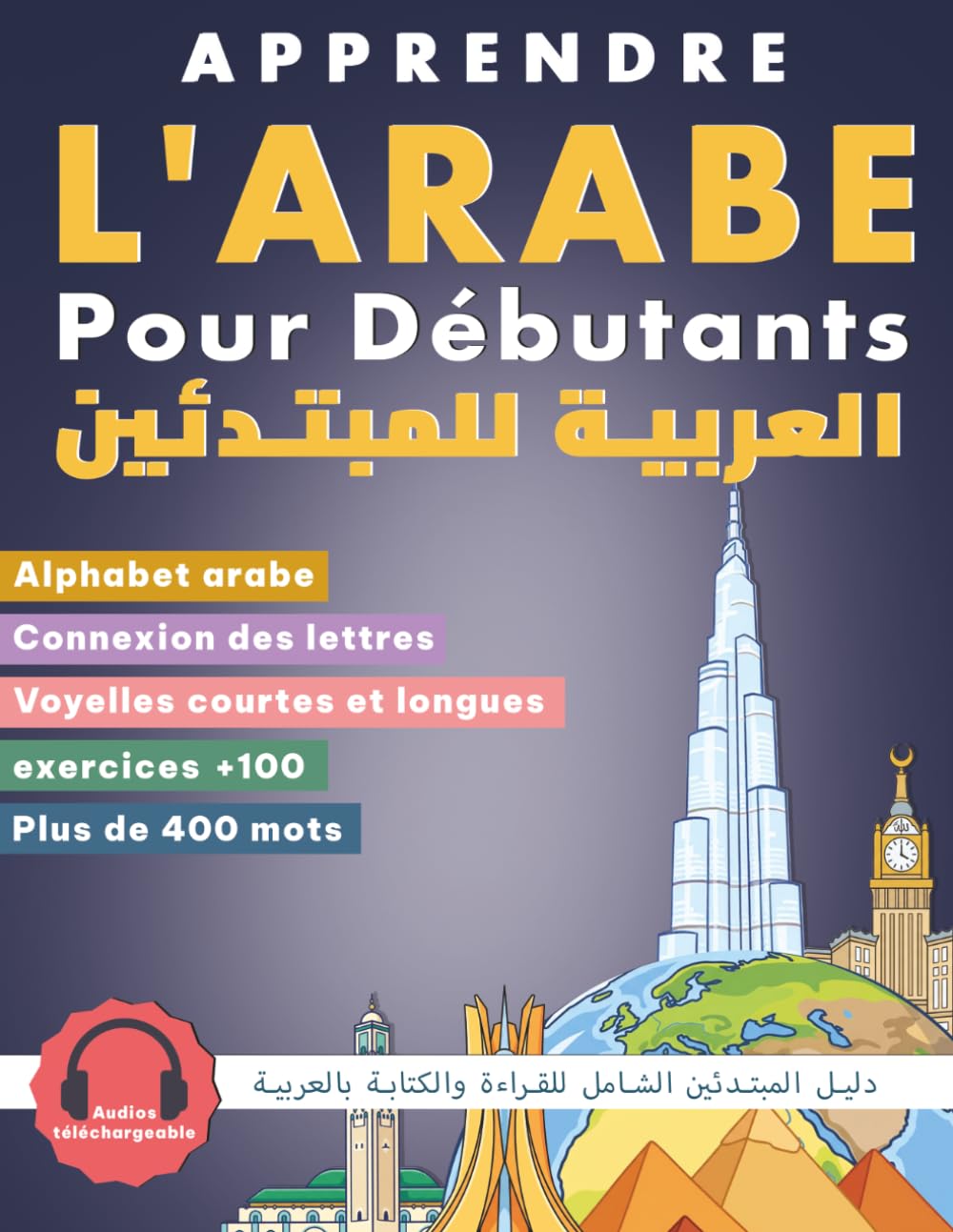 Apprendre l'Arabe pour Débutants: Méthode progressive de lecture et d'écriture : alphabet arabe, prononciation, vocabulaire essentiel et exercices