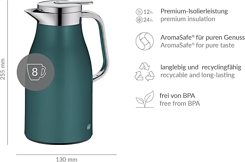 Miniatura 6 de Alfi Skyline Termo Flask, 1 litro, pino marino