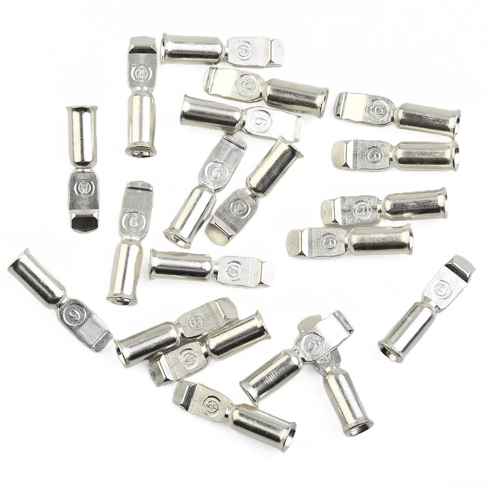 20 Pack 50 Amp Copper Terminal Connectors for Style, 600V Rated, 6-12 AWG Wire, Multiple Applications