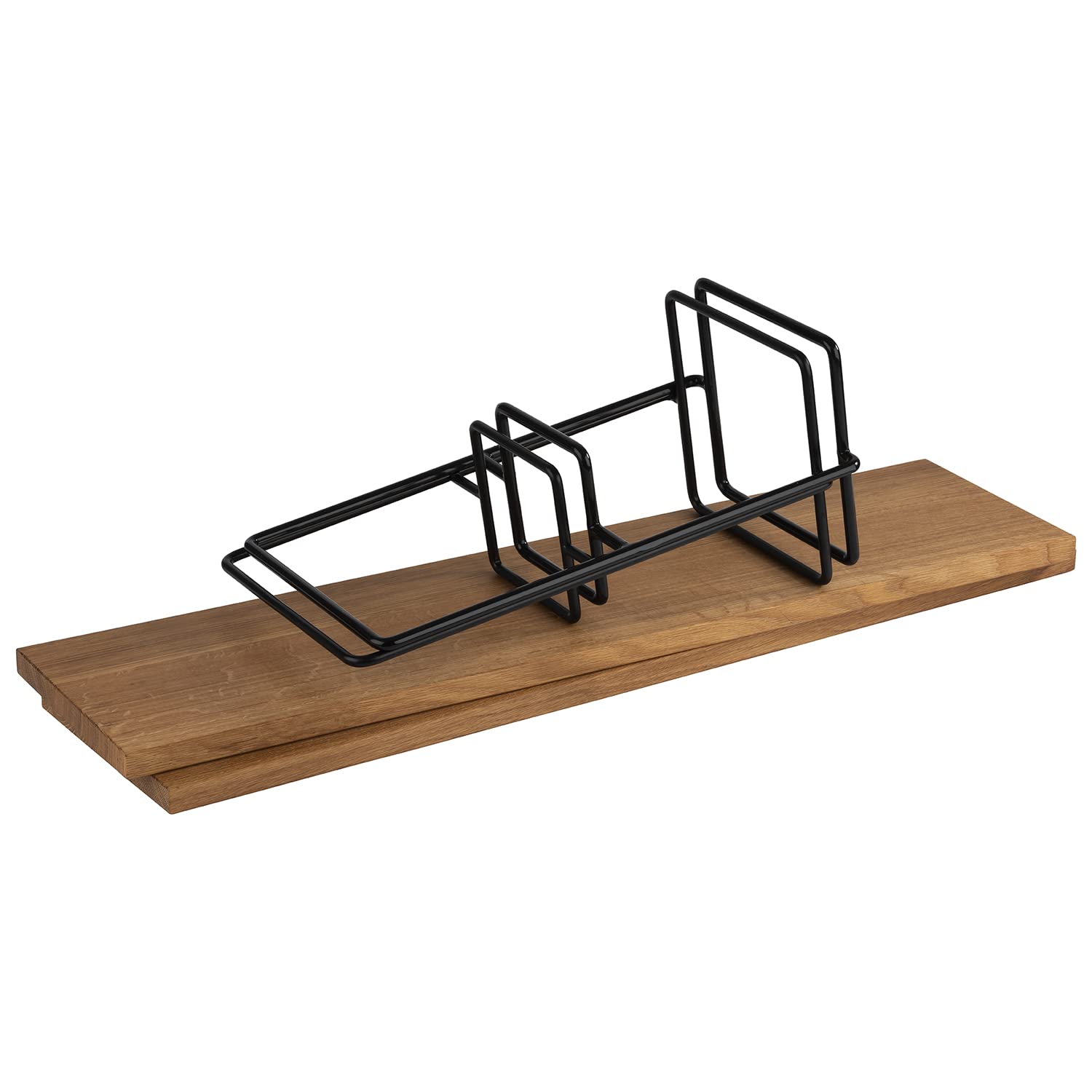 APS 33301 2-stufige Etagère Perfecto Large, bestehend aus 2 Buffetständern und 2 Buffetbrettern aus Eichenholz