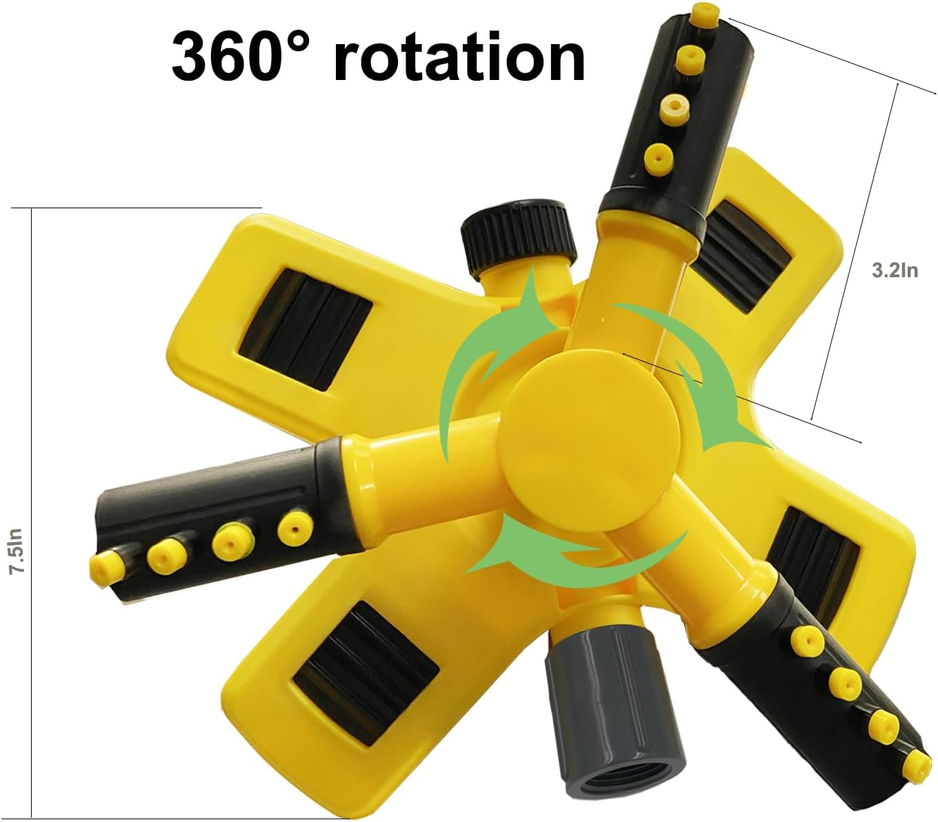 Water Sprinkler for Kids and Toddlers,Summer Yard Outdoor Water Play Toys with Rotating Spray Nozzles,Outside Splashing Lawn Game for Kids Ages 3 4 5 6 7 8 Boys Girls Pets,Attaches to Garden Hose