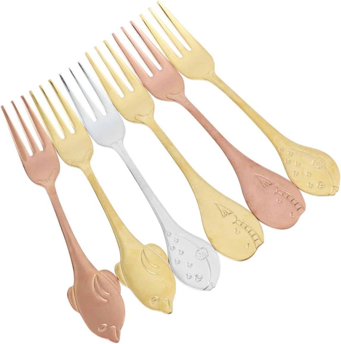 Dinner Forks, 6pcs Stainless Steel Tableware Stainless Steel Forks Food Fork Dessert Fork