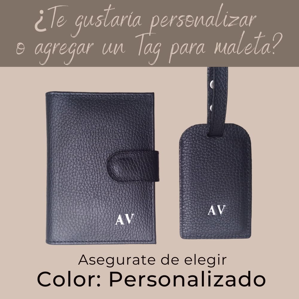 PERRÉ | Reisepasshülle aus echtem Leder, schwarz, Talla Única