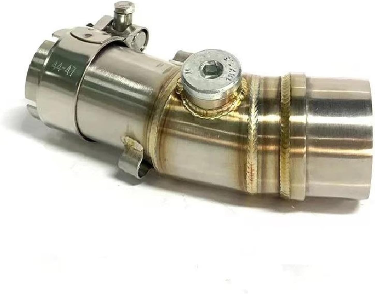 Motorcycle Exhaust System Middle Link Pipe Stainless Steel 51mm Connecting Tube For ER6N 2012-2016 Tail Muffler