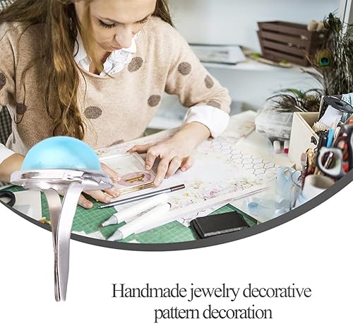 Miniatura 4 de EXCEART 100 sujetadores de papel de metal redondos pequeños, sujetadores de perlas decorativos para arte, álbumes de recortes, manualidades,