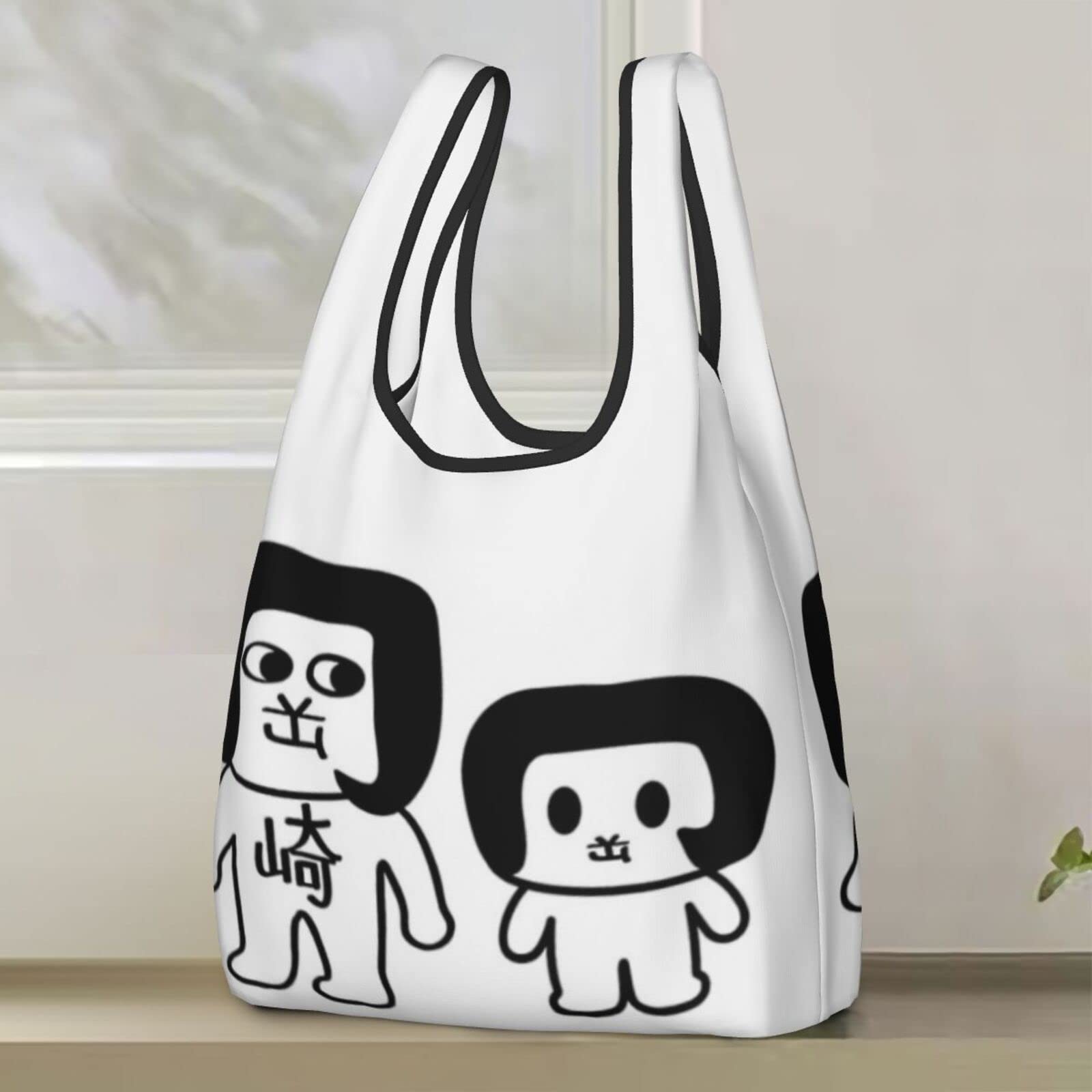 Amazon.co.jp: オカザえもん エコバッグ 買い物袋 手提げバッグ 収納 