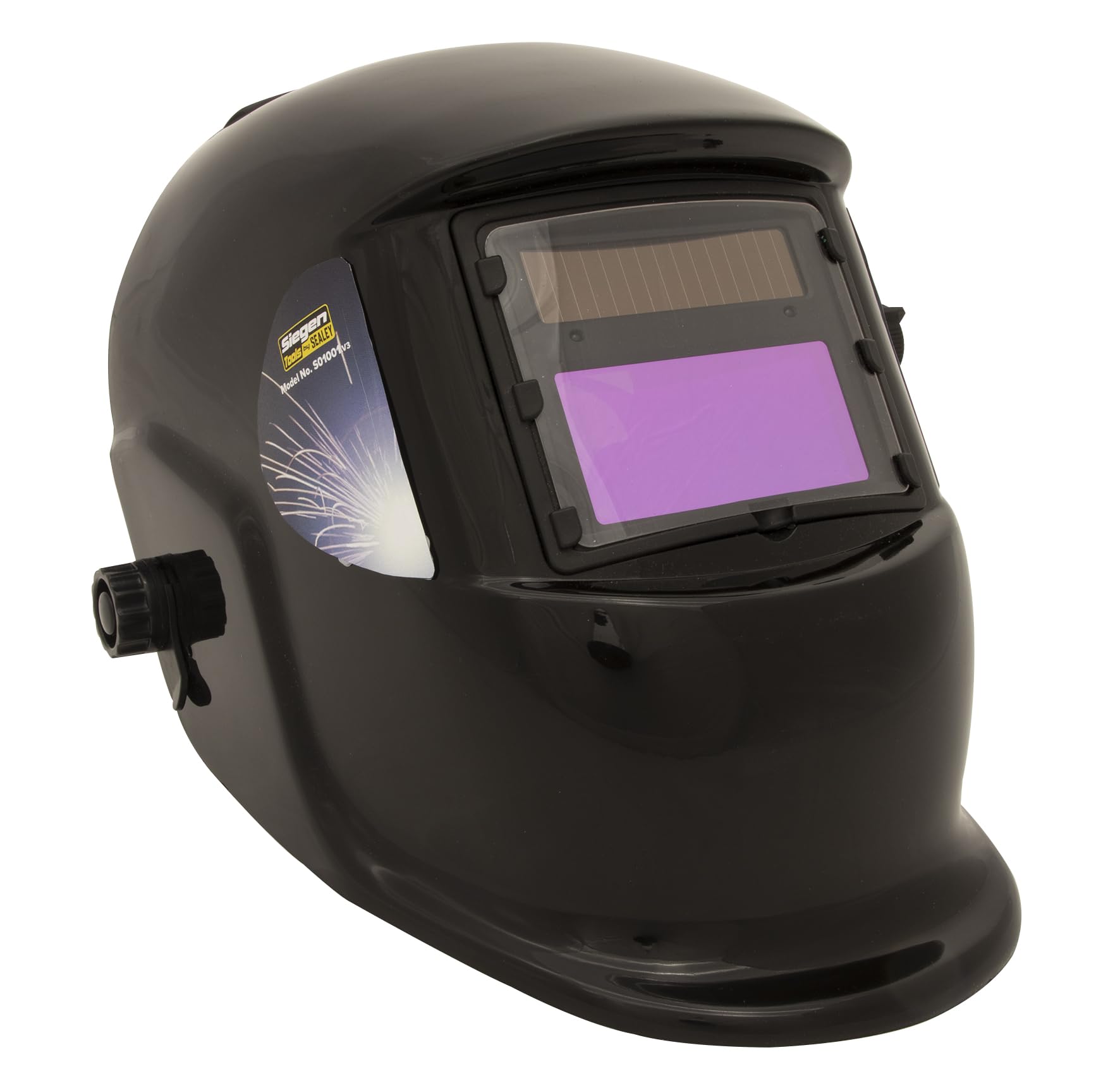 Welding Helmet Auto Darkening Shade 9-13, Silver - S01001