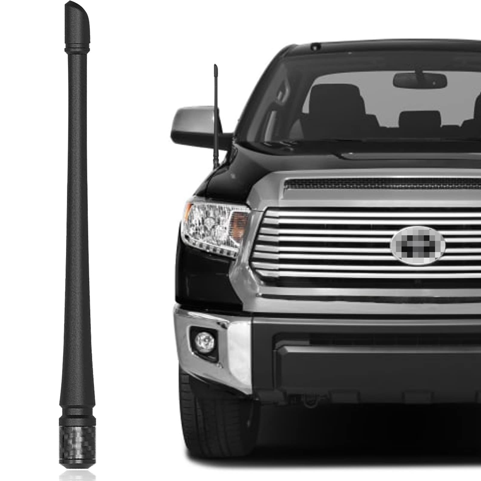 POSAID 13inch Antenna for Toyota Tundra 2014-2023 Fexible Rubber Pickup Truck Antenna Replacement with Optimized FM/AM Reception