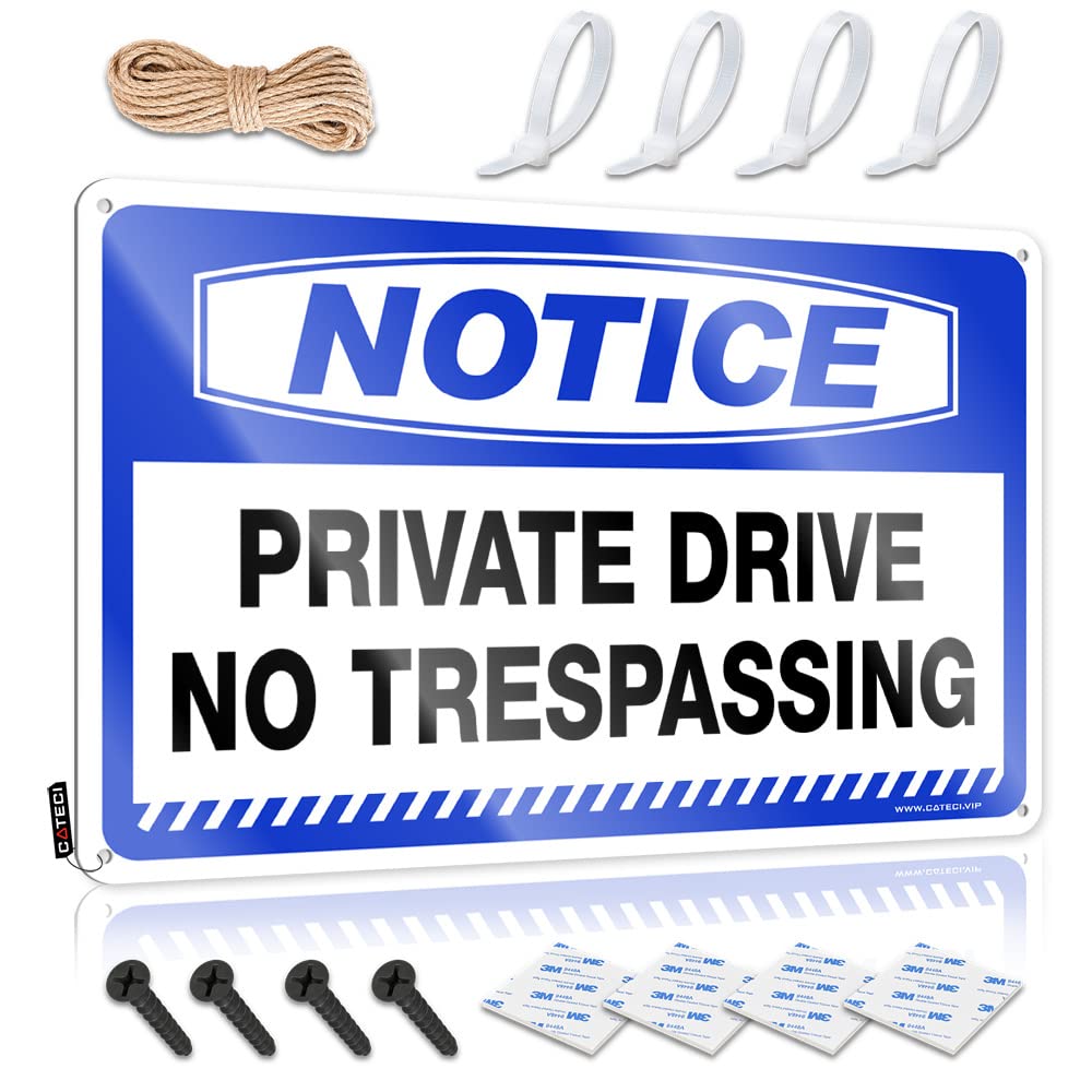 STWNVOITV Cave Man Bar Notice Private Drive No Trespassing Tin Sign Funny Man Cave Signs Metal Man Cave Sign(30X40CM)