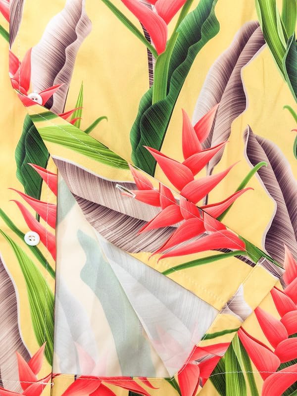 Men's Loose Fit Hawaiian Shirt Short Sleeve Casual Button Down Floral Tropical Beach Aloha Tops - Image 5