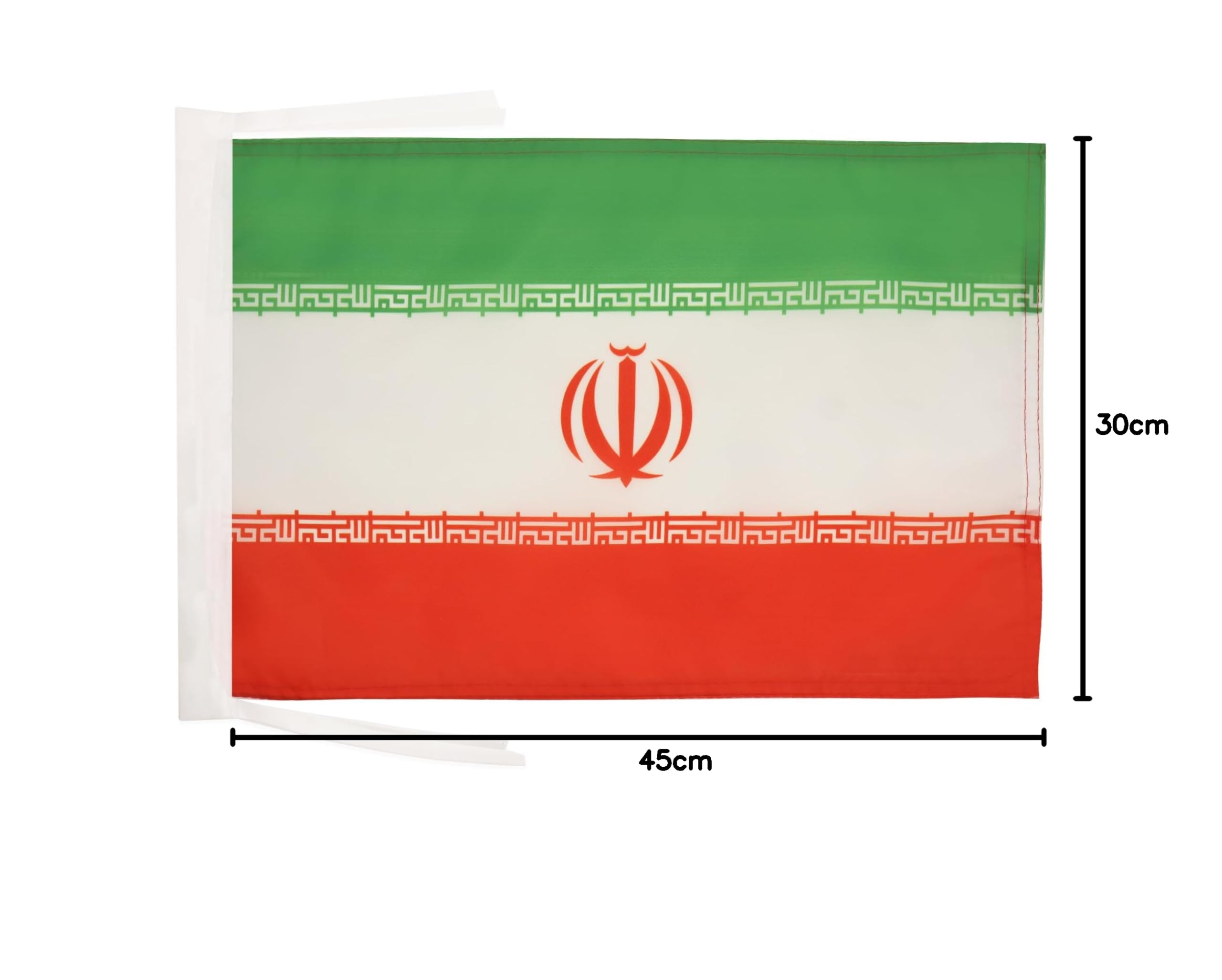 AZ FLAG Bandera de ESPAÑA SIN Armas 45x30cm - BANDERINA ESPAÑOLA SIN Escudo 30 x 45 cm cordeles — view 284