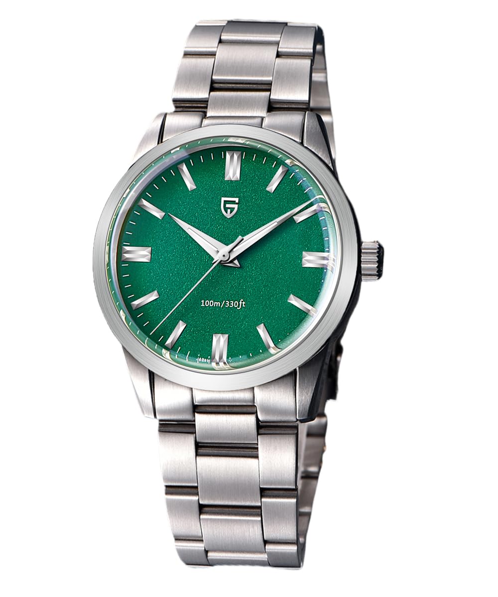 Pagani Design Watches for Men, 38mm Dial, Stainless Steel, 100m Waterproof, Quartz, VH31 Movement