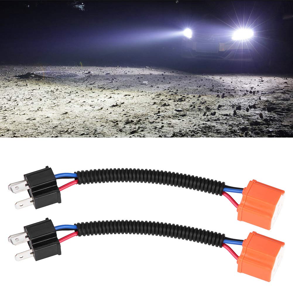 Connecteur Phare H4 ABSOPRO - 3 Bornes - Longueur Câble 11.5cm - Lot De 2 - Remplacement Facile