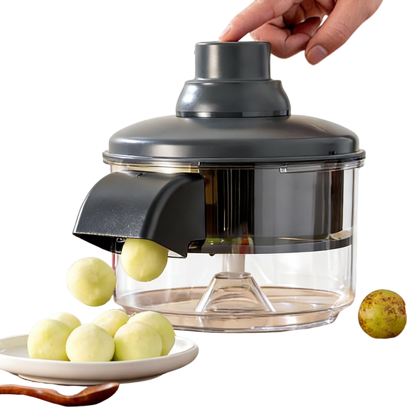 Éplucheur de Fruits Automatique | Éplucheur Automatique Rapide 50W Rechargeable,Aide à l'Épluchage des Tomates et Cerises - Pour Maison Cuisine Appartement Fête Pique-nique Camping Barbecue