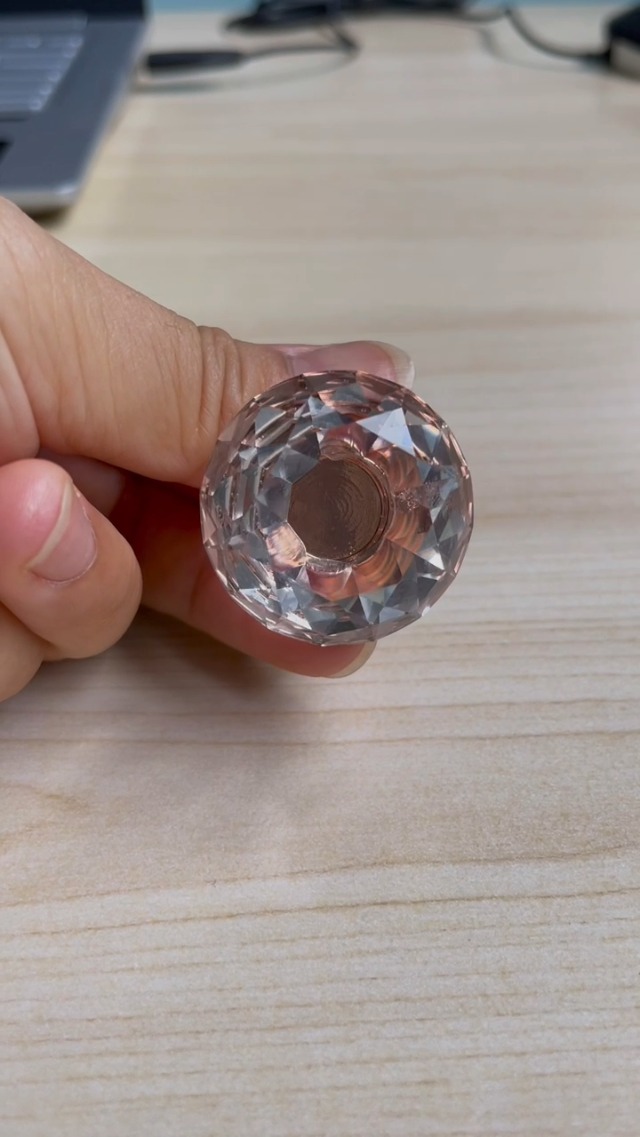 20 Pomelli Per Mobili In Cristallo Con Base Oro - Maniglie Per Cassetti, Armadi, Com&ograve;