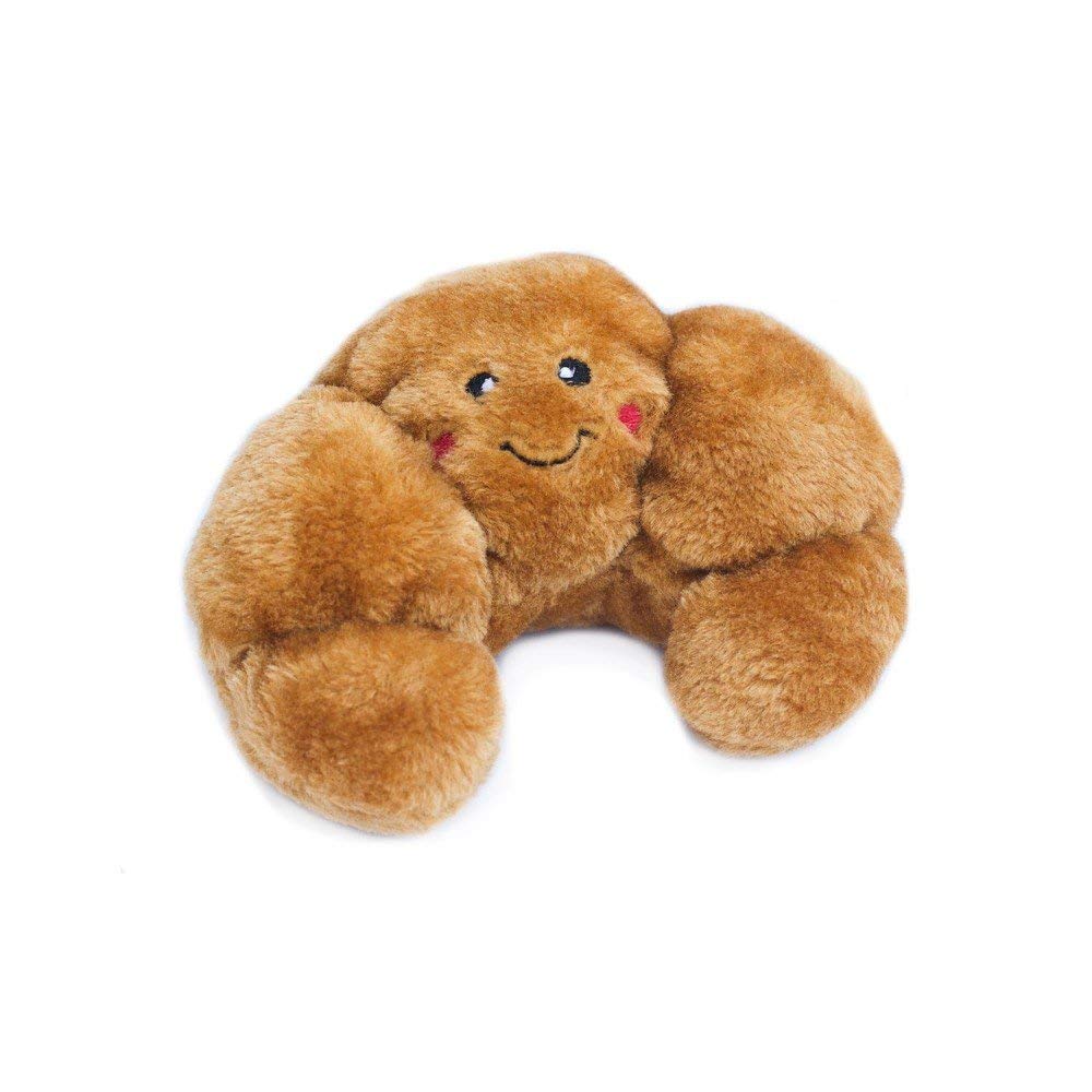 ZippyPaws - NomNomz Plush Squeaker Dog Toy For The Foodie Pup - Croissant