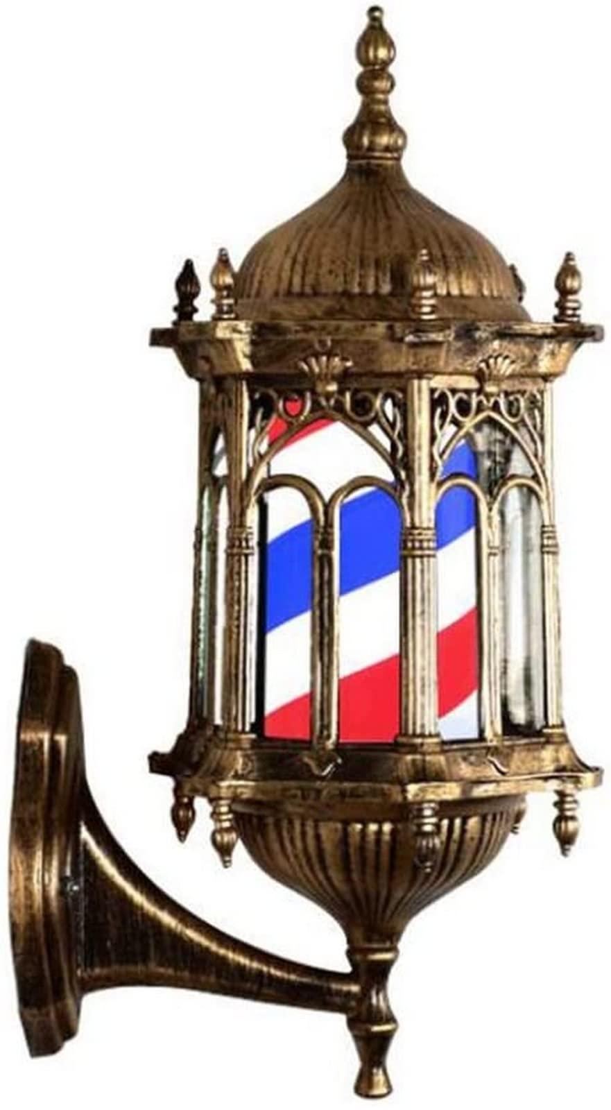 Światło tradycyjne LED, wodoodporna lampa turystyczna barbera sklep energooszczędne montowane na ścianie retro wiatr ściana lampa ścienna zewnętrzna dekoracja (kolor: C)