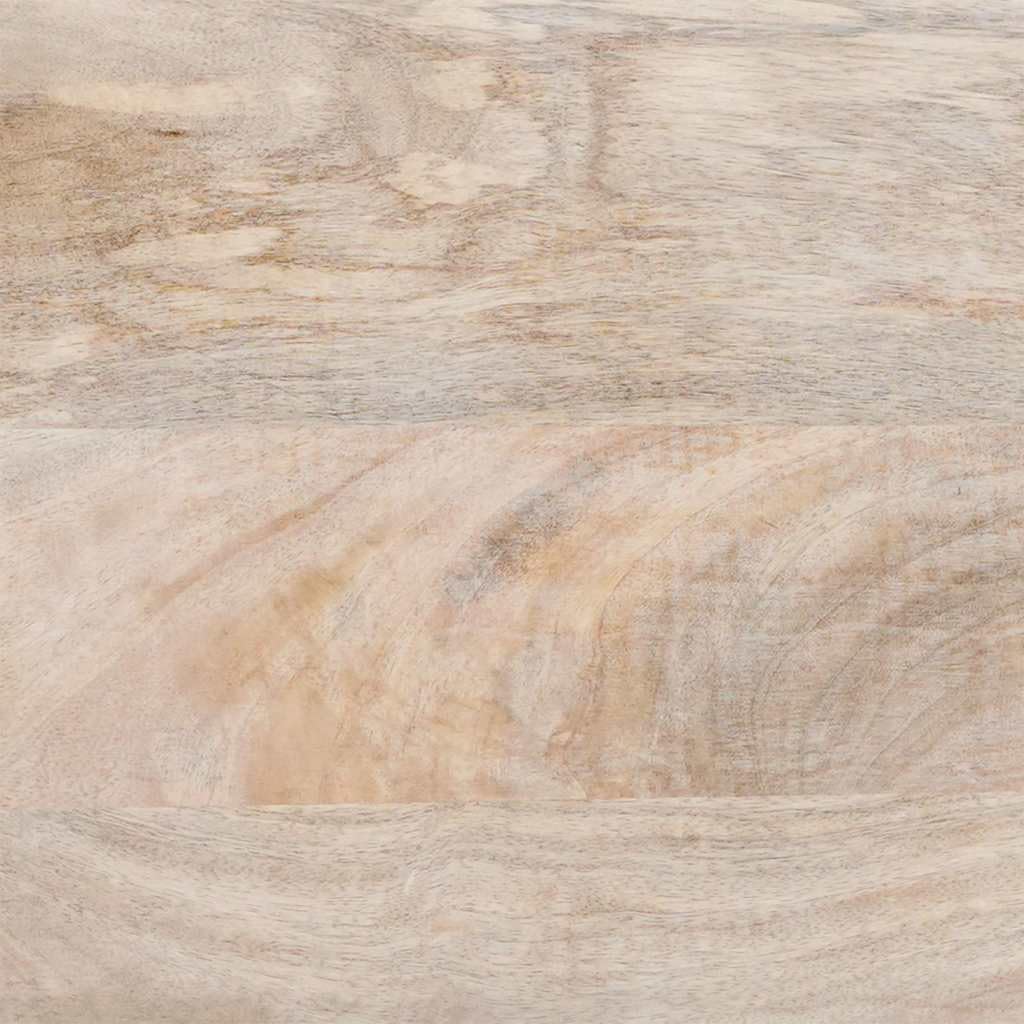 vidaXL Vitrina 60 x 33 x 75 cm Madera Maciza de Mango Blanco