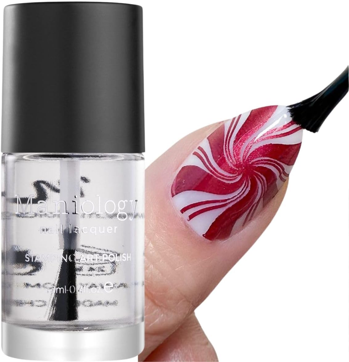 Smudge-Free Top Coat | Clear Finishing Polish for Nail Art Stamping Protection – 13ml Bottle Transparent Nail Lacquer