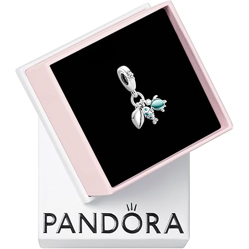Pandora Fish, Sea Turtle & Conch Triple Dangle Charm Bracelet Charm Moments Bracelets - Stunning Women's Jewelry - Made with Sterling Silver & Enamel