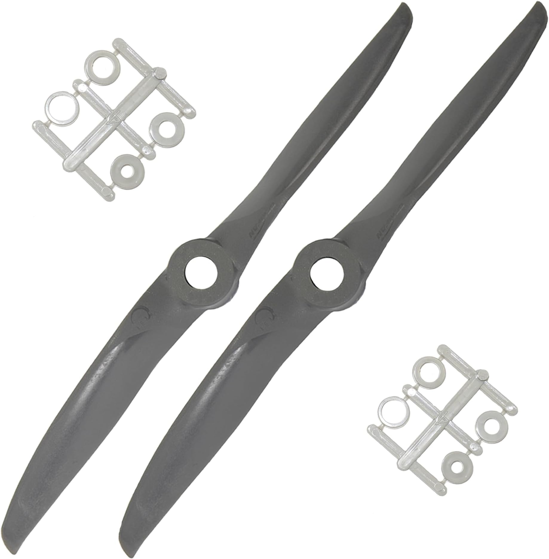 XOAR x Gemfan RC Propellers Vortex 6x6 6 Inch 2 Blade Electric Glass Fiber Nylon Propeller for Electric RC Planes (6 x 6, Pusher, Pack of 2)