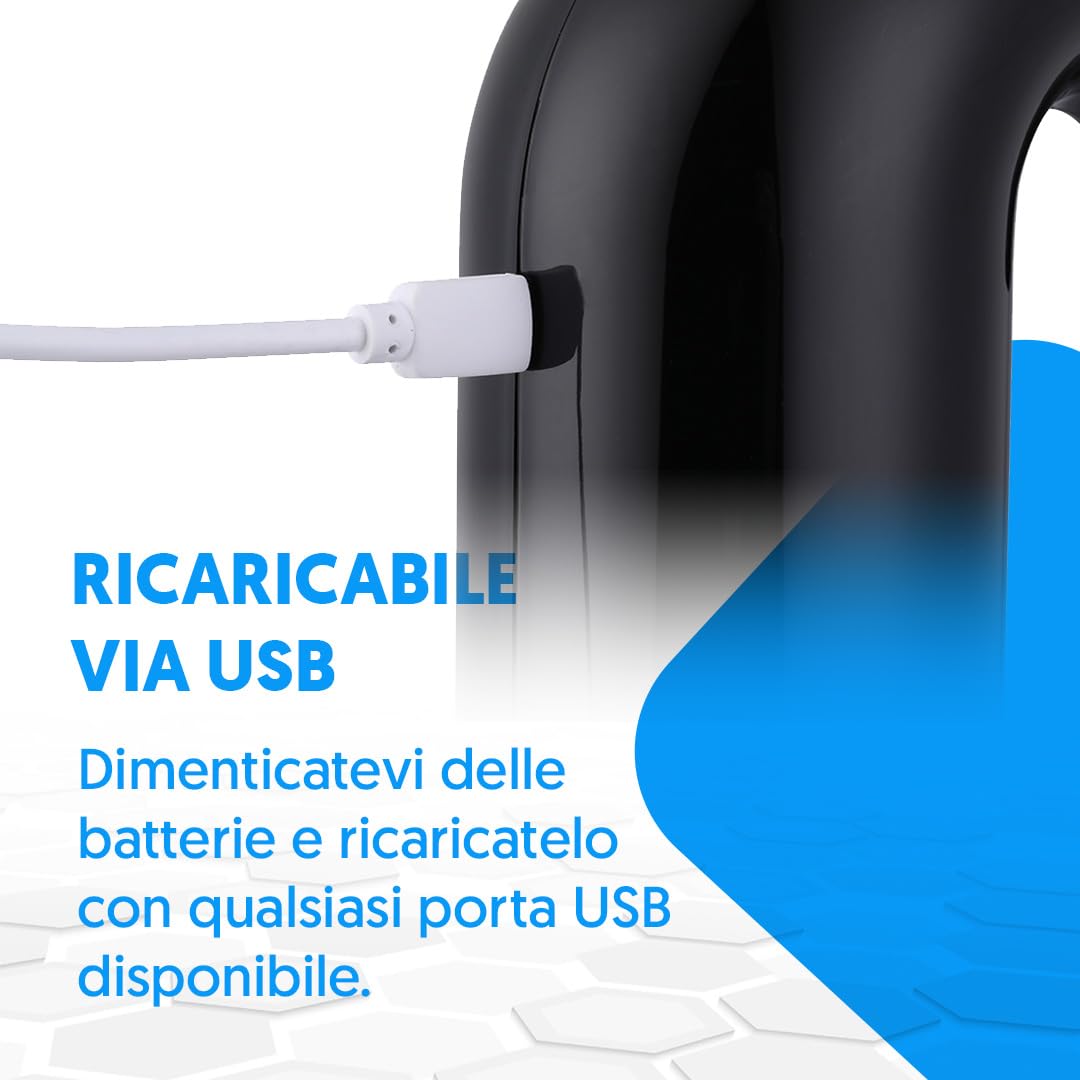 NK Decanter per vino elettrico, aeratore per vino automatico e portatile, ricaricabile tramite USB, con tubo in silicone e sacchetto in tessuto, filtro e pulsante ON/OFF, batteria 1500 mAh