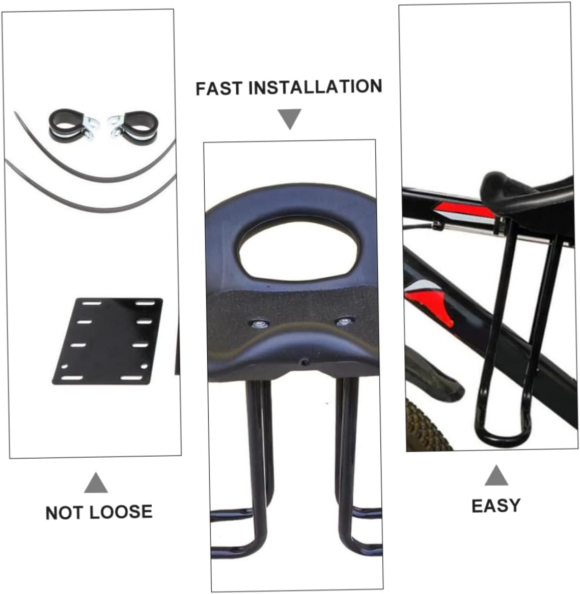 Yardwe Boys and Girls Safety Saddle Front Beam Bike Seat Beam Fit Boy Girl Bike Seat