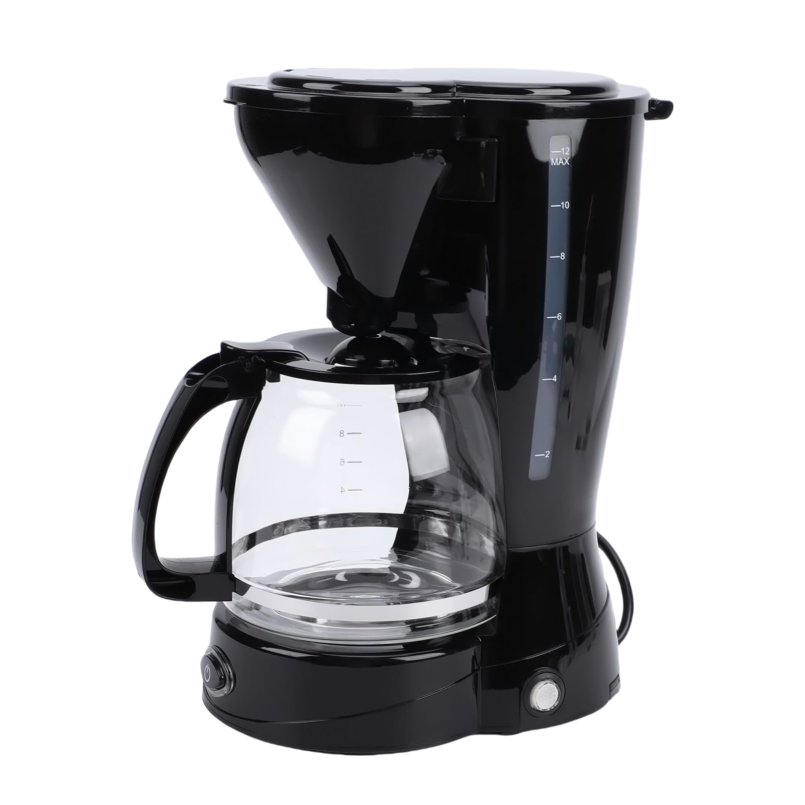 Domary Elektryczny Ekspres do Kawy o Pojemności 750 Ml, ze Szkła