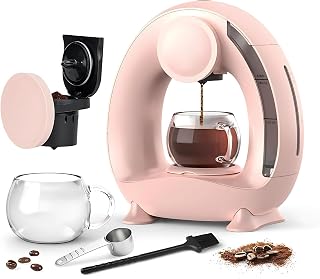 BWOGUE Coffee Maker for Single Cups, 2-in-1 Mini Coffee Machine for K-Cups & Ground Coffee, Fast 1400W Brewing, Quiet Oper... Price In India