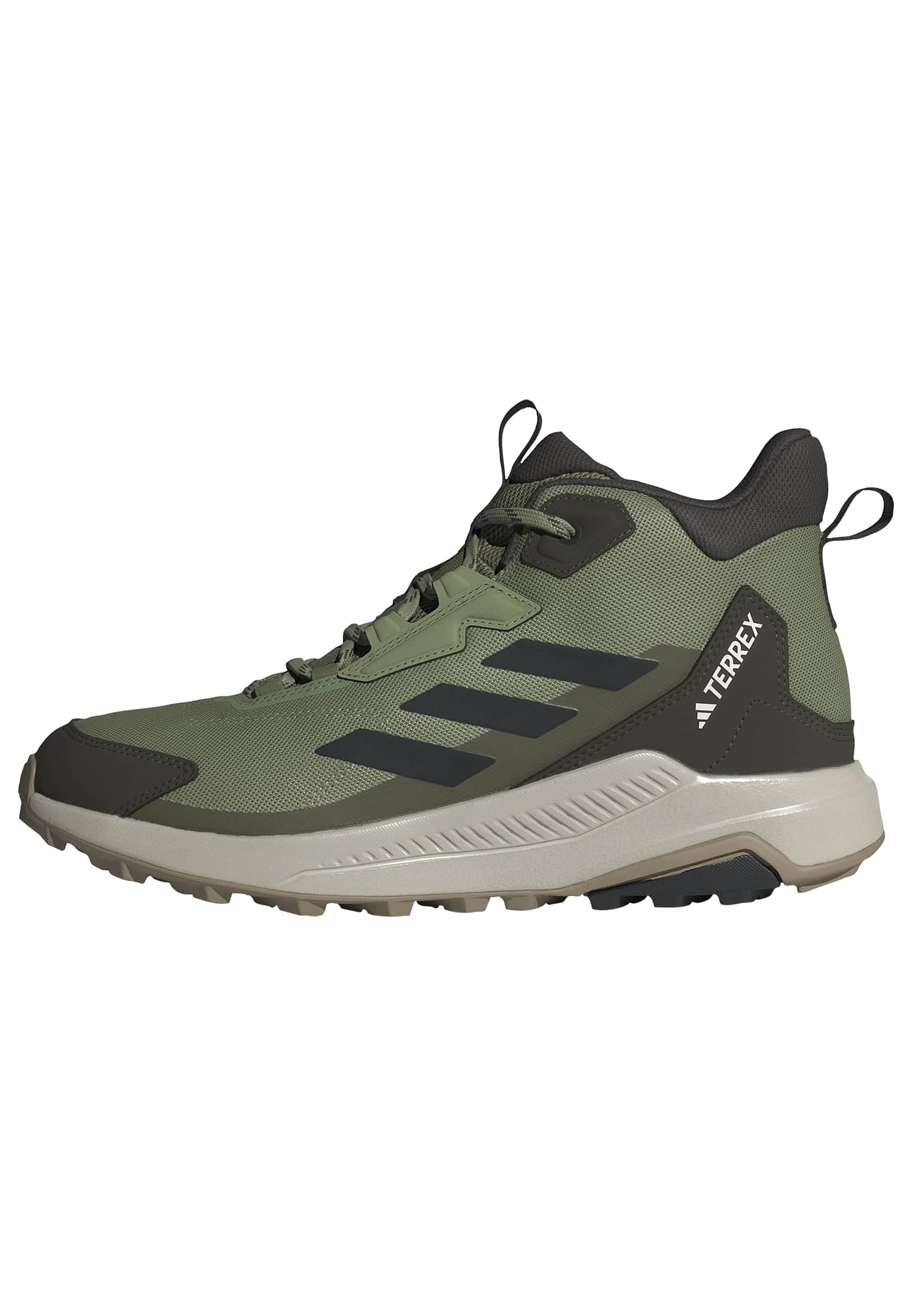 adidas Men's Terrex Anylander Mid Hiking Shoes, Tent Green/core Black/Olive strata, 6.5 UK