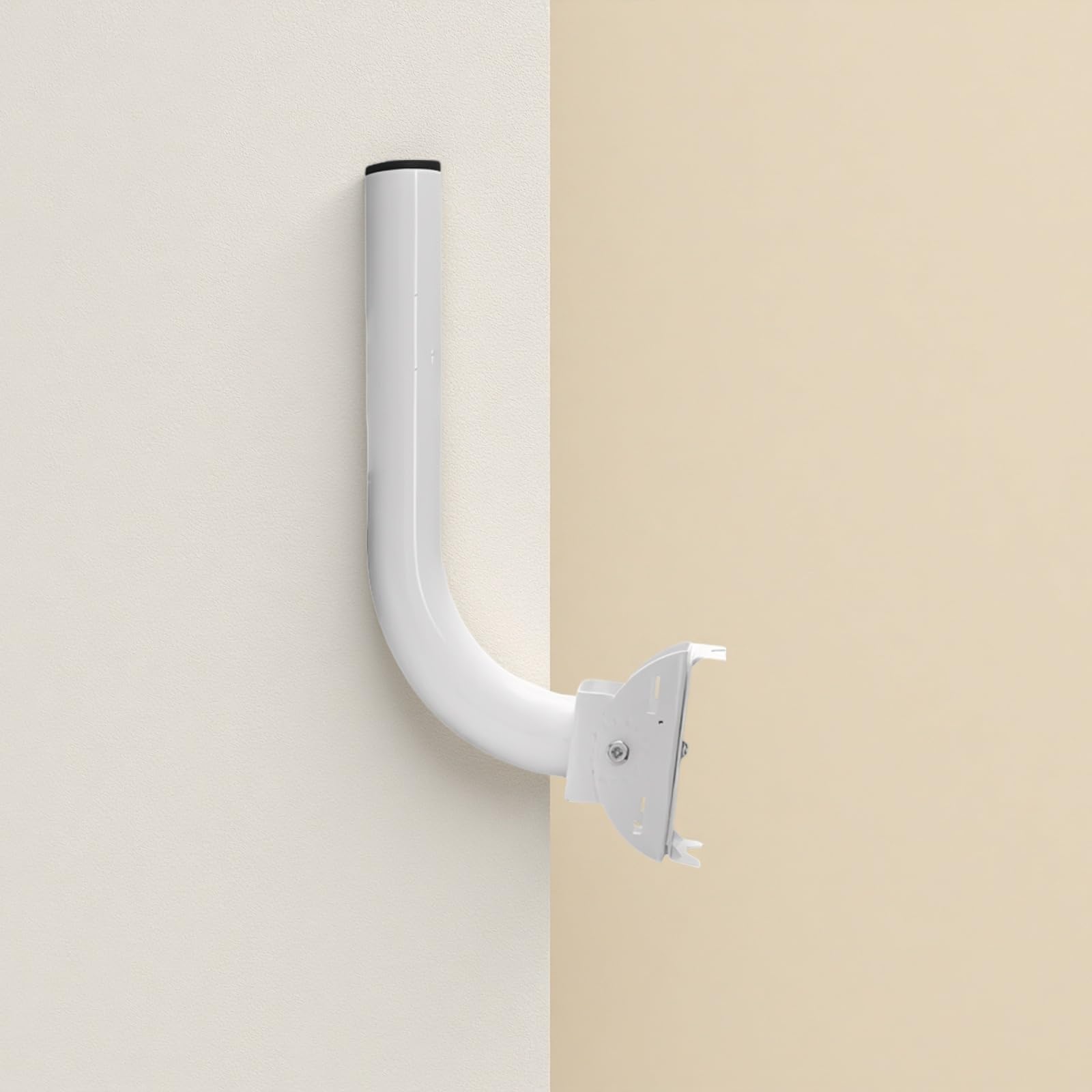 4 Stück Wireless-Bridge-Halterung, Eisenhalterung für Mast und Wand mit verstellbarem Winkel, 290 x 140 x 85 mm, Outdoor-AP-Halterung für Sicherheitskamera, weiß, mit stabiler Ausrichtung