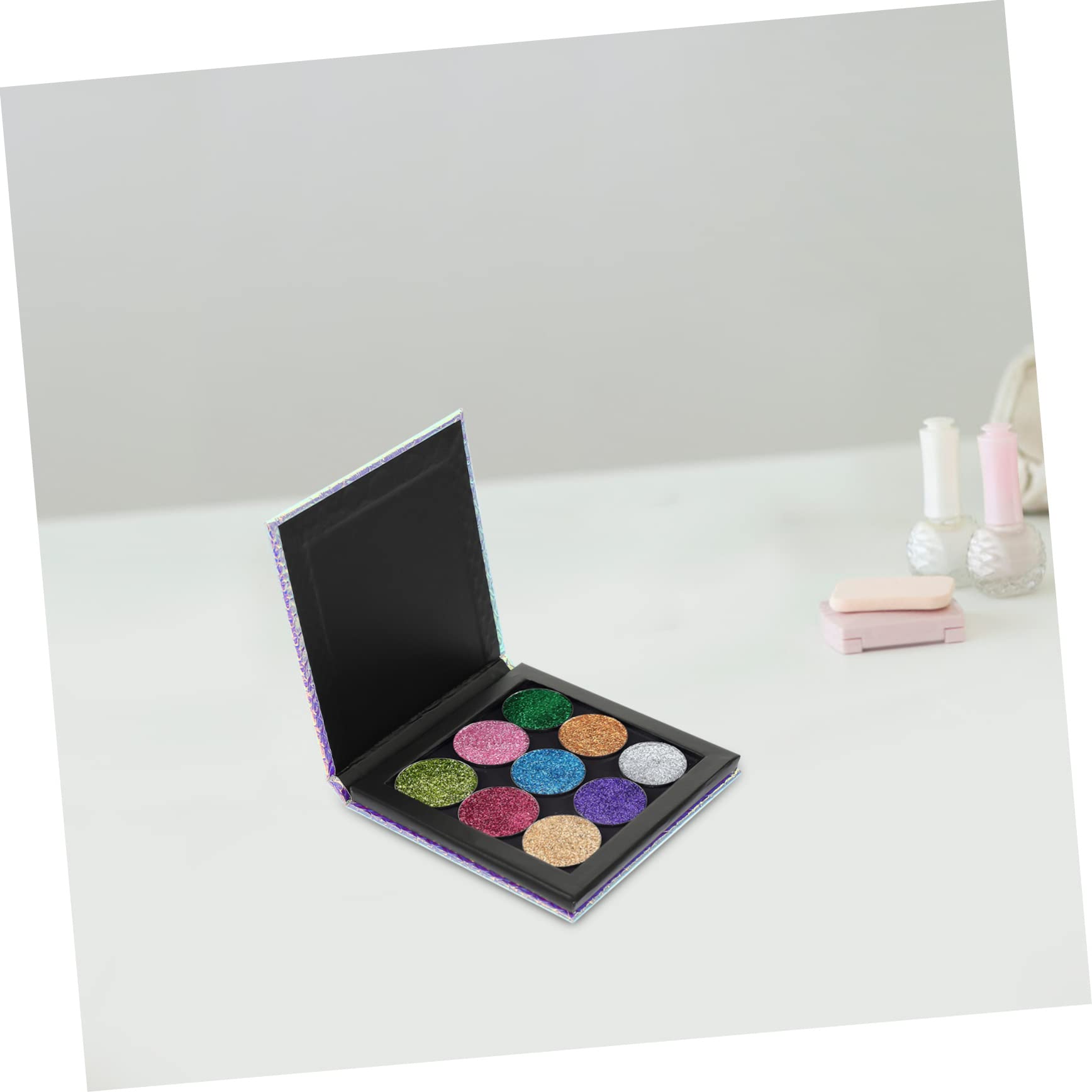 MAGICLULU 5 Pièces Poêle Magnétique De Fard À Paupières Vide Casseroles De Fard À Paupières Vides Palette De Maquillage Palettes De Fard À Paupières Palettes De Fard À Paupières Sirène