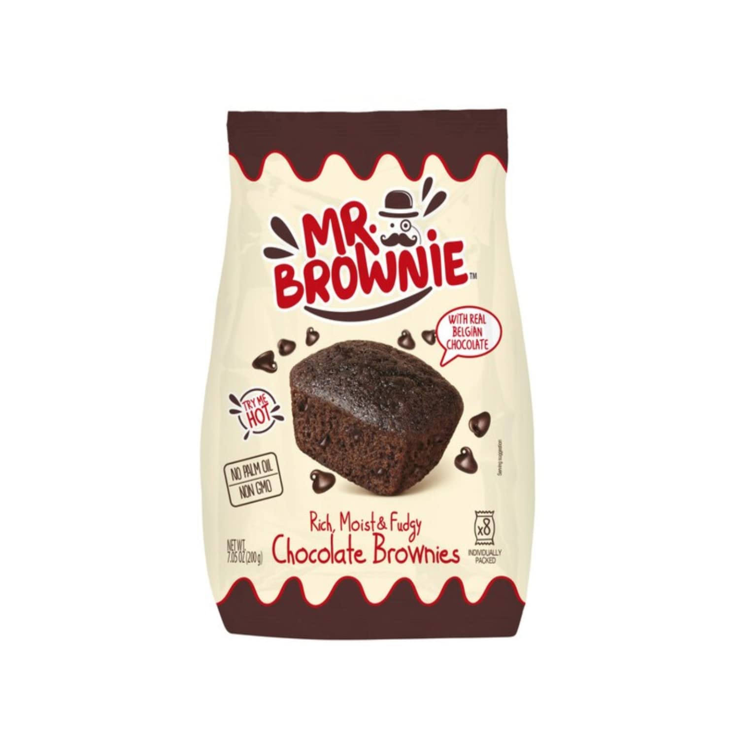 Mr. Brownie con Chocolate Belga, 200g