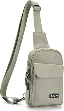 Seoky Rop Small Crossbody Bags for Women Men Nylon Water Resistant Sling Bag for Running Workout Travel