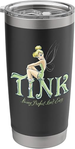 Disney Peter Pan Tinker Bell Being Perfect Isn't Easy Stainless Steel Insulated Tumbler