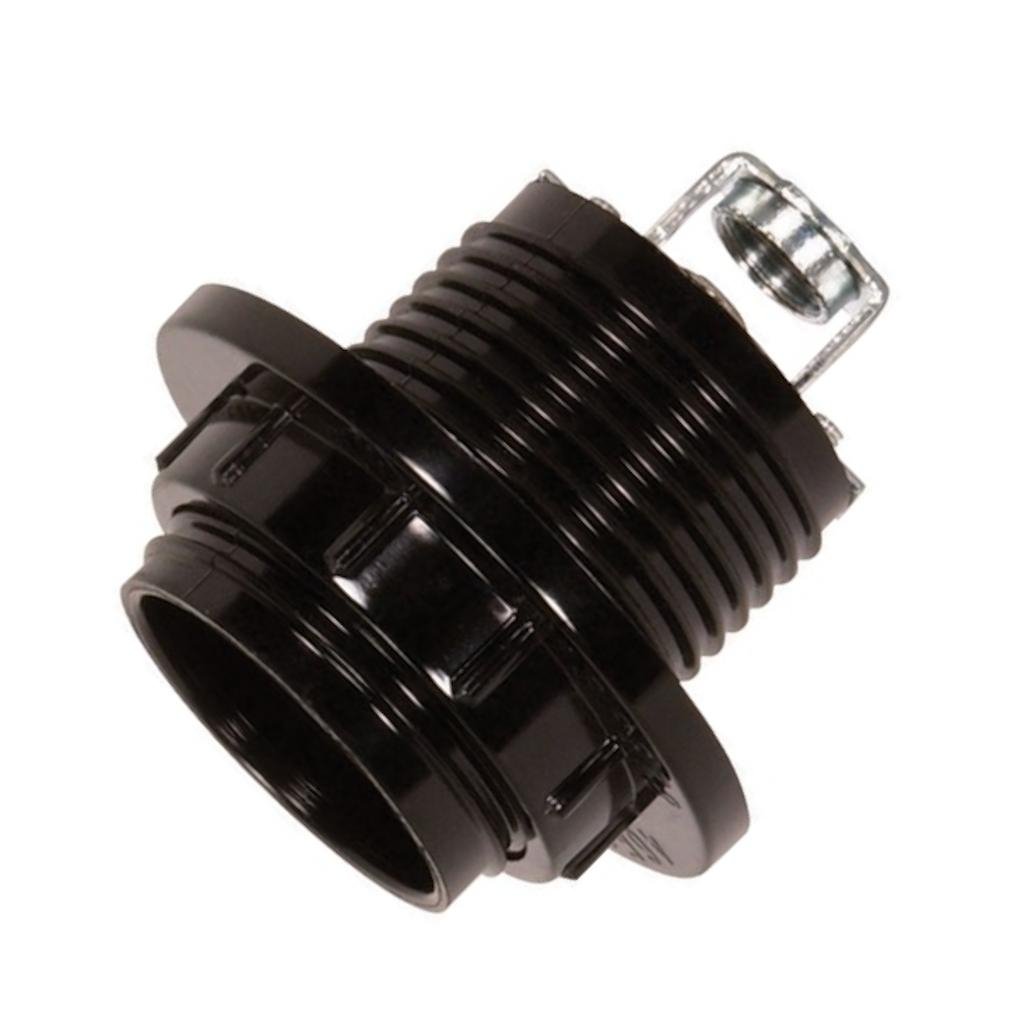 Satco Black 80-1077 - 660W-250V Phenolic Threaded Middle Base with Ring 1/8IP Hickey Screw Terminals-image-5