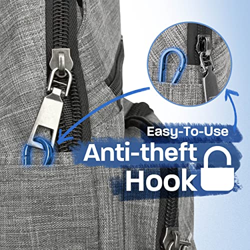 Image of Nupouch Anti-Theft Daypack: Anti Theft Crossbody Bag, Lightweight for Travel, Hiking, or Everyday Pickpocket Protection