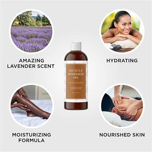 Miniatura 9 de Maple Holistics - Aceite de masaje para terapia de masaje – Kit de aceite de masaje Maple Holistics con 16 onzas líquidas de aceite de masaje de