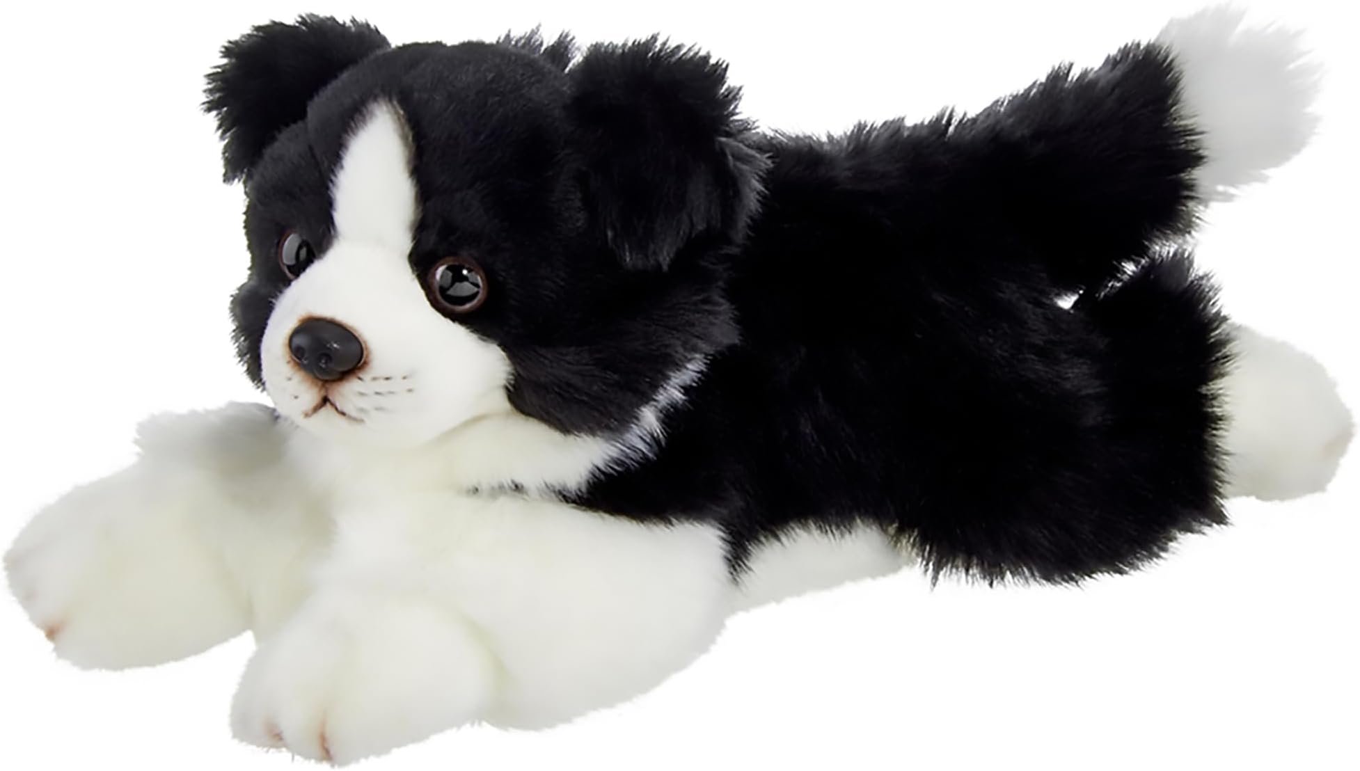 Bearington Shep Plush Border Collie Suffed Animal Puppy Dog, 13 Inch