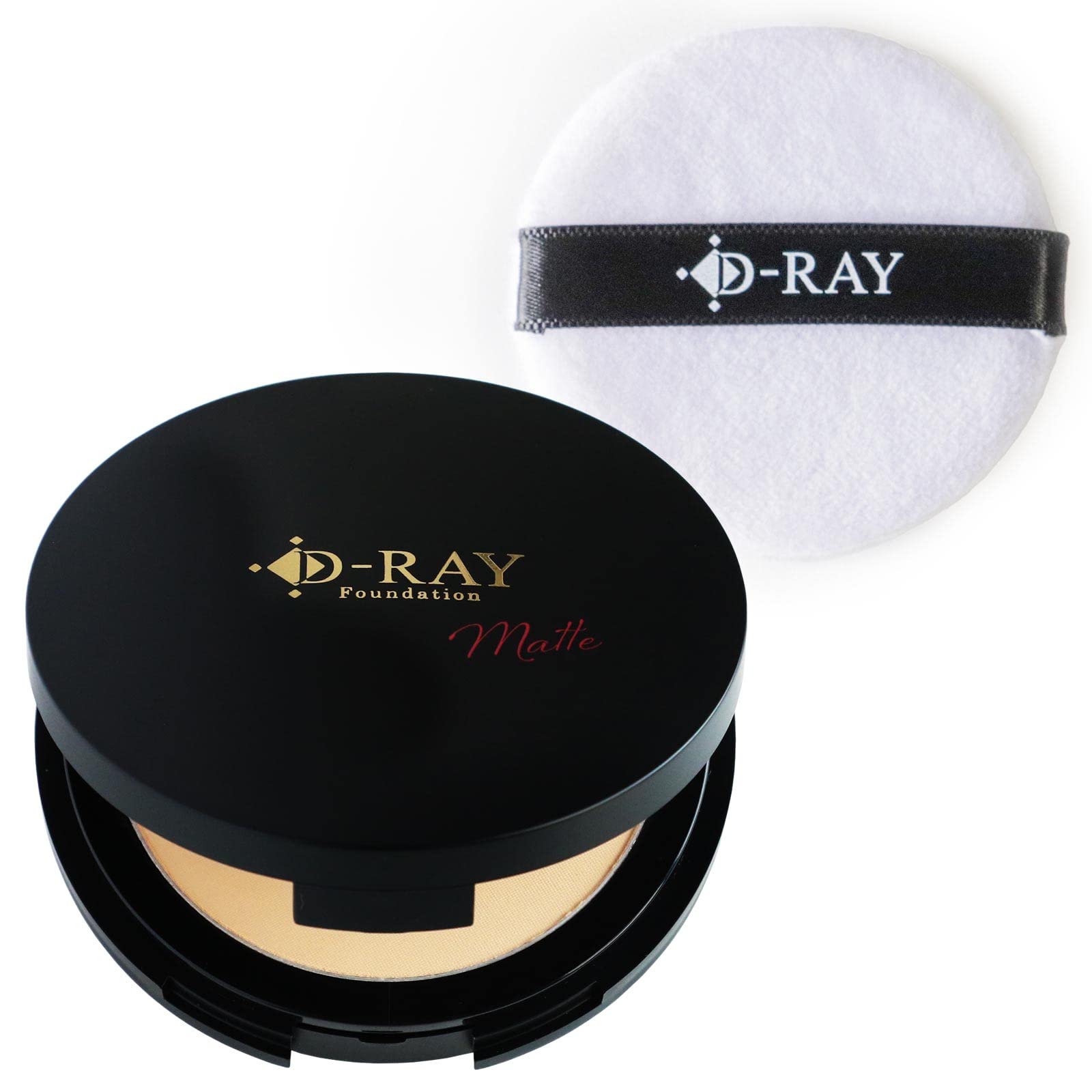 D-RAY(ディーレイ) D-クリアファンデーション (本製品+パフSET/ナチュラル) 韓国コスメ 超微粒子処方 パウダー ファンデーション カバー力 テカリ くずれ防止 D Clear Foundation