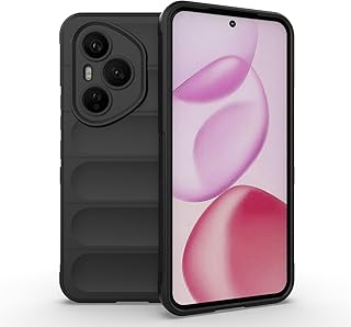 جراب موبايل جلوبال ماجيك شيلد من البولي يوريثين المقاوم للحرارة والسيليكون المضاد للصدمات لموبايل هونر 400 برو من انبلاك، (لون أسود)