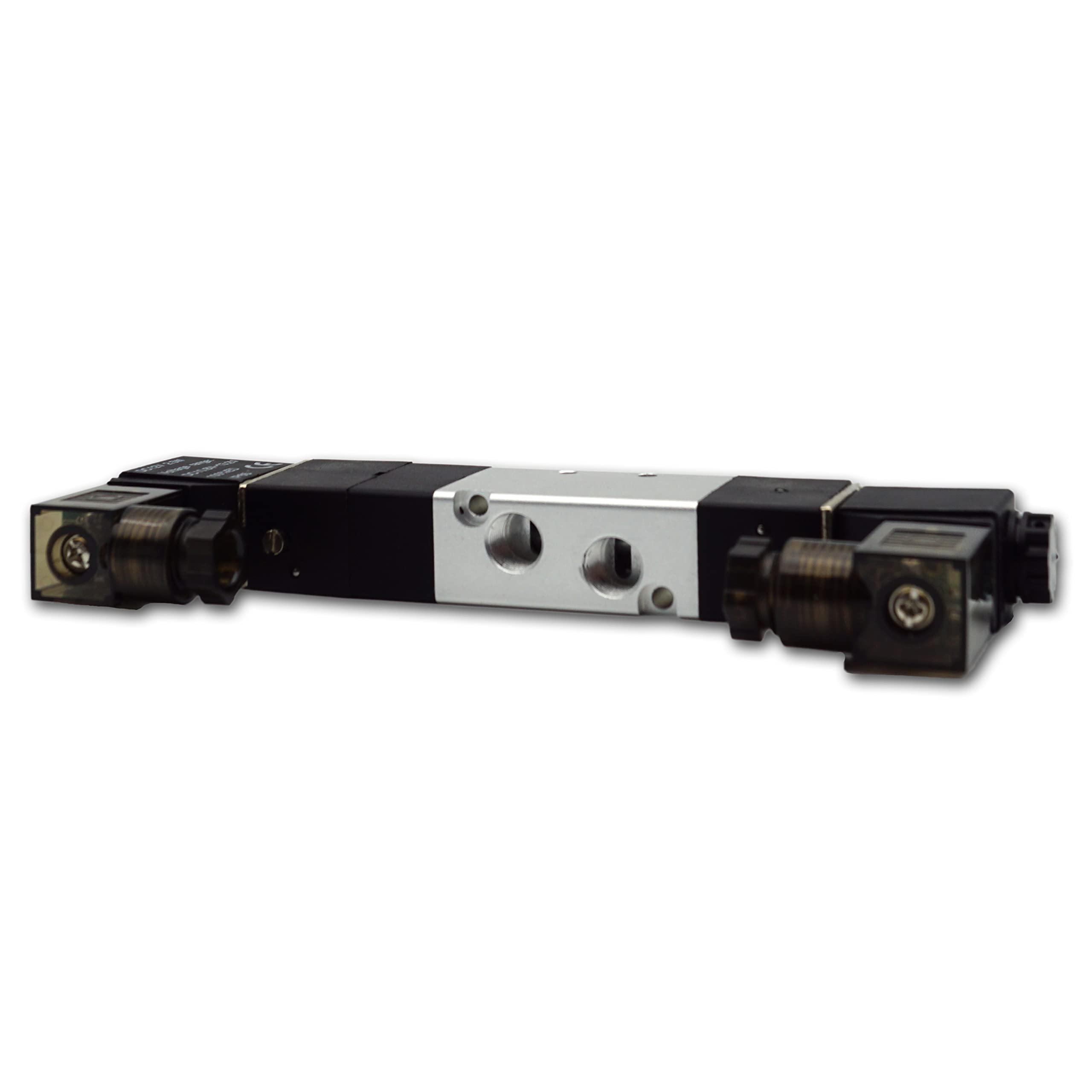 Válvula direccional magnética neumática 5/3 válvula de dirección 1/8'' (5/3 vías 1/8'' 12 V DC) válvula electromagnética aire comprimido