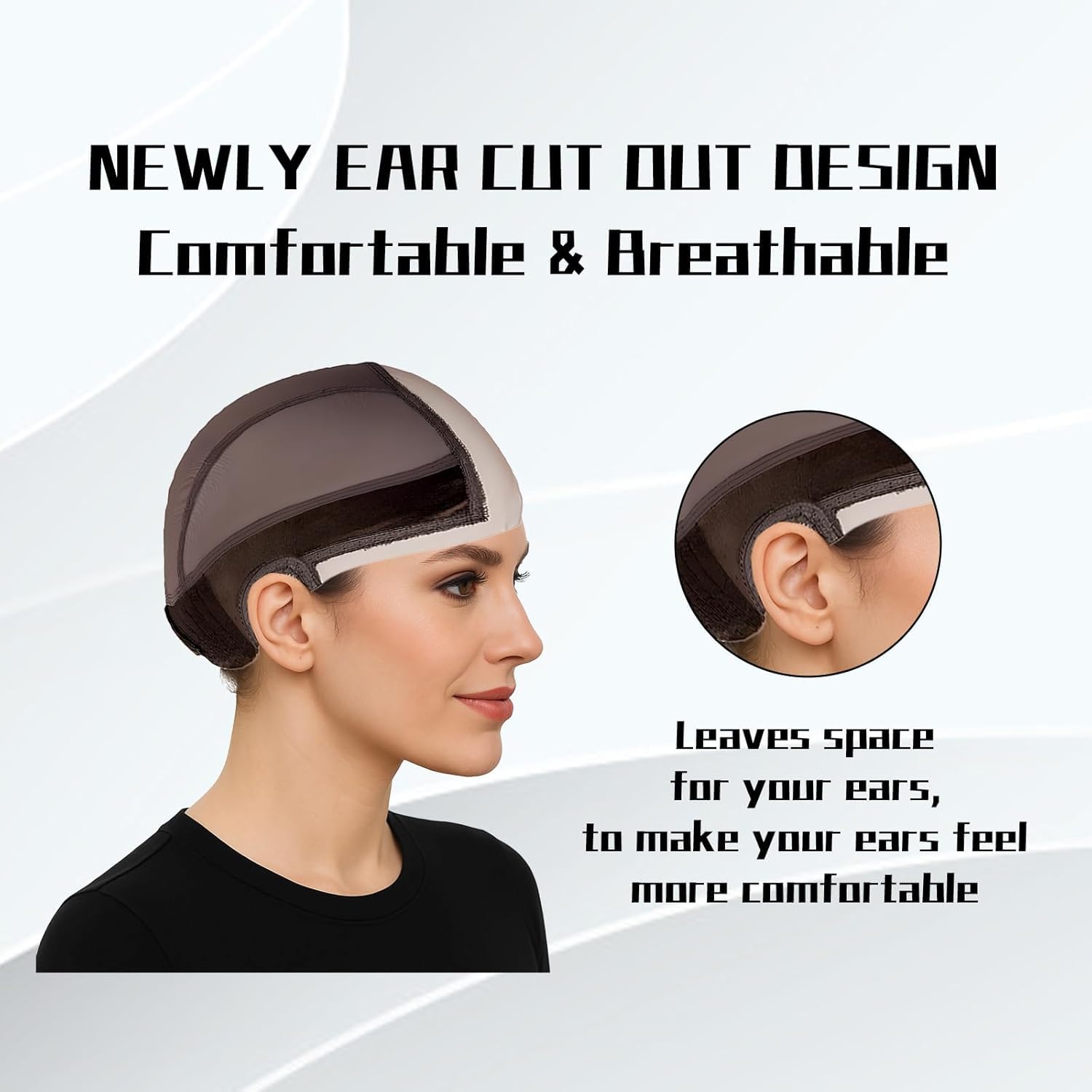 MittiJoy Wig Cap, Wig Cap for Women, Lace Front Wig Grip Cap, Bald Cap, Suitable for Various Wig Styles, Including Full Wigs, Lace Front Wigs Multicolor - Image 3 thumbnail
