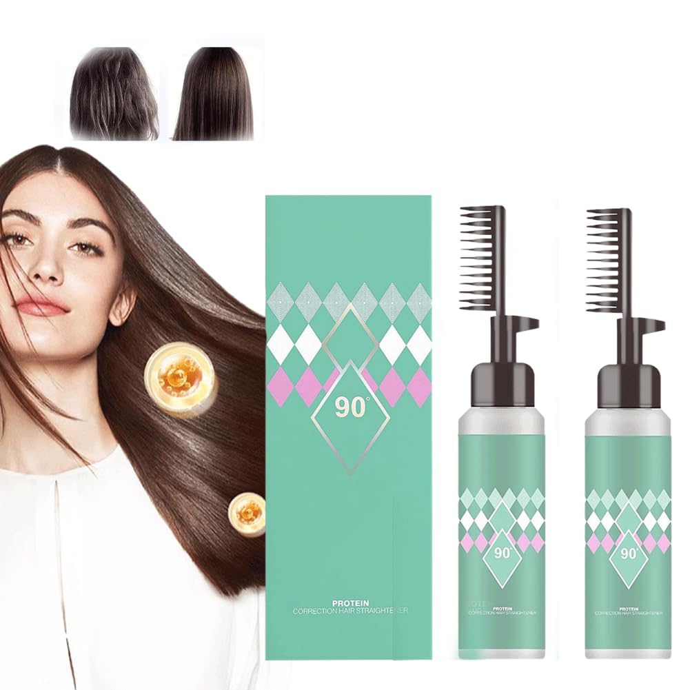 Azonee Anti-Frizz Dream Daily Styling Spray, Protein Straightening Cream, 3 Second Straightening Cream, Straightening Brush, Straightening Cream for All Hair Types