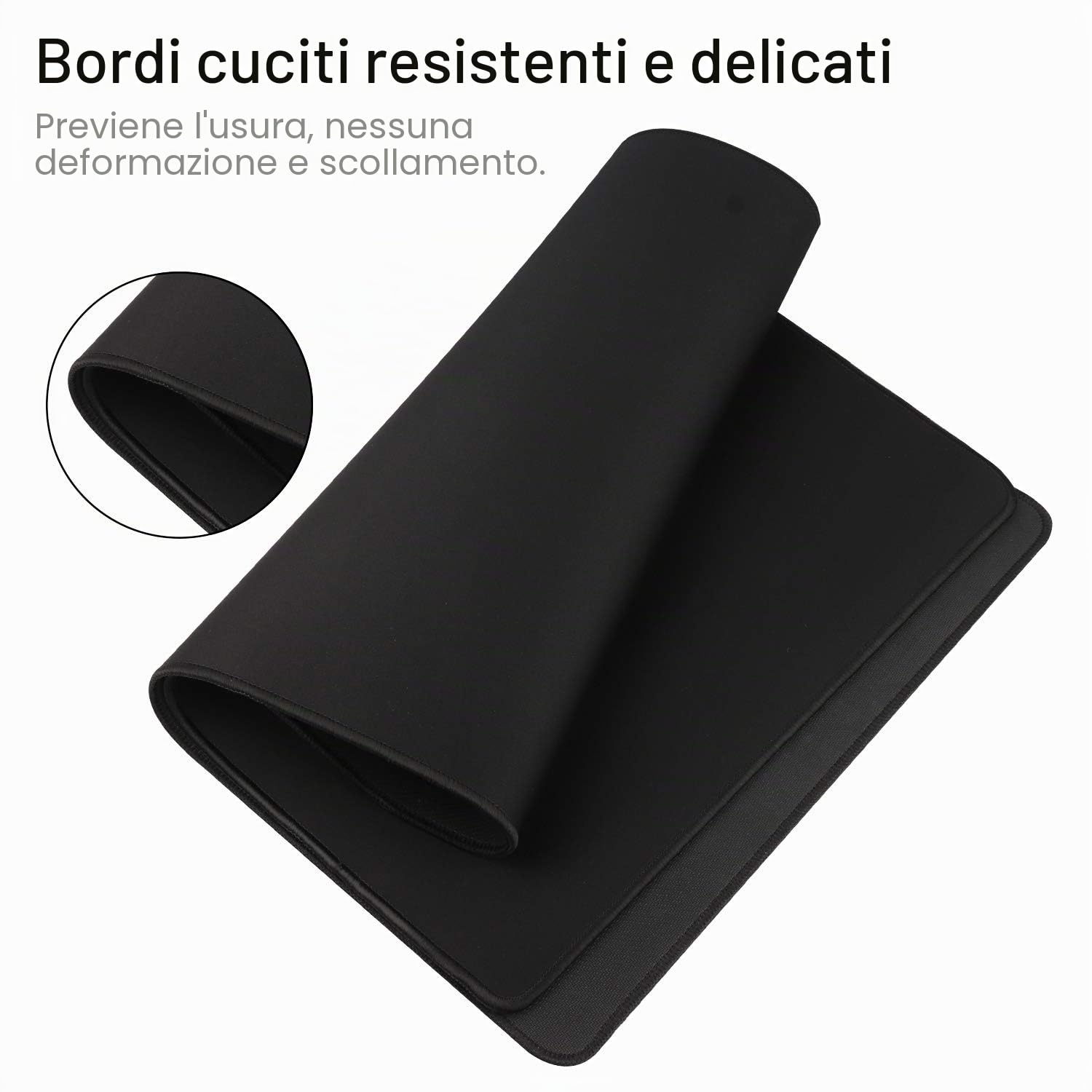 Tappetino per mouse da gioco XXL 600 x 300 mm base in gomma